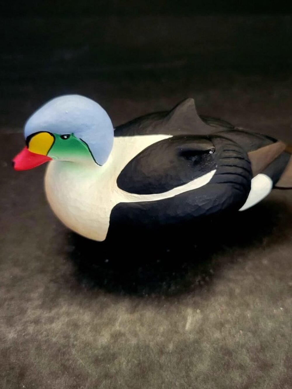 2024 #25 Miniature King Eider Duck Decoy By Jett Brunet For Ducks Unlimited